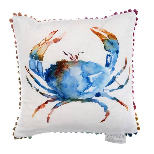 Voyage Maison - Riviera/Art House - Crustaceans Cushion - Cobalt - ON SALE